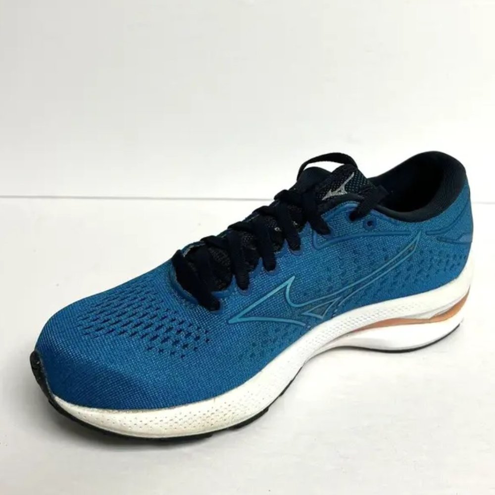 Mizuno Womens Wave Rider 25 Running Shoe Blue Size 6.5Wide